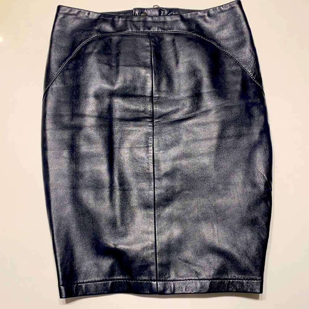 ♣️ KATE MOSS / TOP SHOP LEATHER SKIRT ♠️